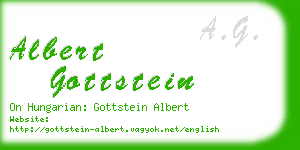 albert gottstein business card